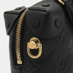 Louis Vuitton Black Monogram Empreinte Petite Malle Souple Bag