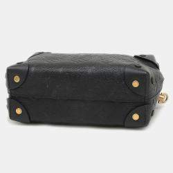 Louis Vuitton Black Monogram Empreinte Petite Malle Souple Bag