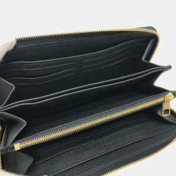 Louis Vuitton Black Monogram Empreinte Takashi Murakami Panda Zippy Wallet