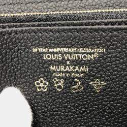 Louis Vuitton Black Monogram Empreinte Takashi Murakami Panda Zippy Wallet