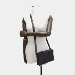 Louis Vuitton Black Monogram Taurillon Soft Trunk Shoulder Bag