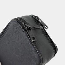 Louis Vuitton Black Leather Aerogram Alpha Wearable Shoulder Wallet