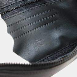 Louis Vuitton Black Leather Aerogram Alpha Wearable Shoulder Wallet
