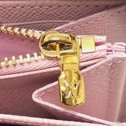 Pre Owned Louis Vuitton Brown Monogram Canvas Takashi Murakami Cherry Blossom Long Zippy Wallet