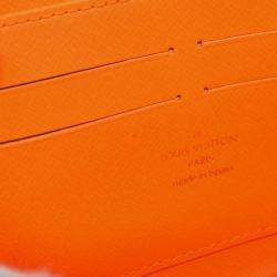 Louis Vuitton Orange Monogram Graffiti Zippy Wallet
