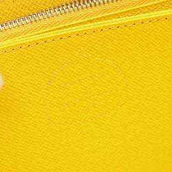 Louis Vuitton Yellow Black Leather Epi Infinity Dot Long Zippy Wallet