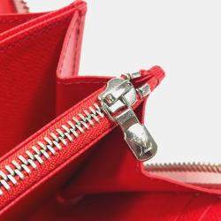 Louis Vuitton Red/White Epi Leather Yayoi Kusama Long Zippy Wallet
