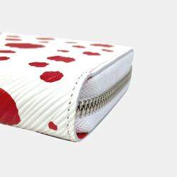 Louis Vuitton Red/White Epi Leather Yayoi Kusama Long Zippy Wallet
