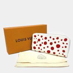 Louis Vuitton Red/White Epi Leather Yayoi Kusama Long Zippy Wallet