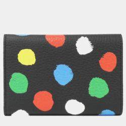  Louis Vuitton Black Multi-color Taurillon Leather Compact Portefeuille Capucines Wallet