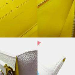 Louis Vuitton White Taurillon Leather Portefeuille Capucines Long Wallet