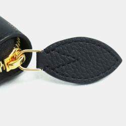 Pre Owned  Louis Vuitton Black/Gold Monogram Mahina Leather Long Round Zippy Wallet