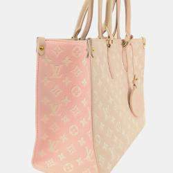 Louis Vuitton Pink Monogram Empreinte Spring In the City OnTheGo Handbag