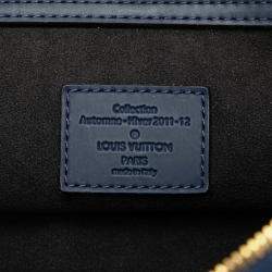 Louis Vuitton Navy Blue Monogram Addiction Lockit Vertical MM