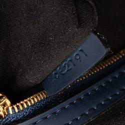 Louis Vuitton Navy Blue Monogram Addiction Lockit Vertical MM