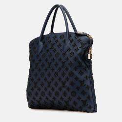 Louis Vuitton Navy Blue Monogram Addiction Lockit Vertical MM