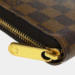 Louis Vuitton Damier Ebene Canvas Zippy Wallet