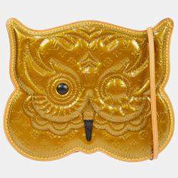 Louis Vuitton Bronze Vernis Leather Conte de Fees Owl Pochette Shoulder Bag