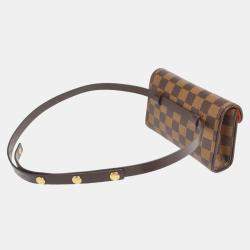 Louis Vuitton Damier Ebene Canvas Pochette Florentine Belt Bum Bag 