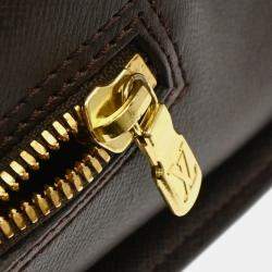 Pre Owned Louis Vuitton Damier Ebene Canvas Triana Handbag