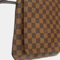 Pre Owned Louis Vuitton Damier Ebene Canvas Musette Salsa Short Strap Shoulder Bag