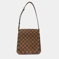 Pre Owned Louis Vuitton Damier Ebene Canvas Musette Salsa Short Strap Shoulder Bag