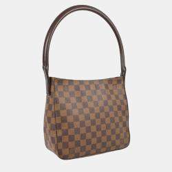 Pre Owned Louis Vuitton Damier Ebene Canvas Looping MM Handbag