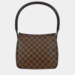 Pre Owned Louis Vuitton Damier Ebene Canvas Looping MM Handbag