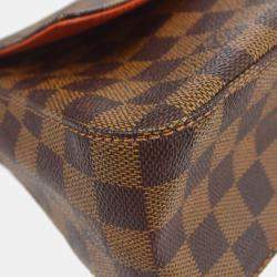 Pre Owned Louis Vuitton Damier Ebene Canvas Mini Looping Handbag