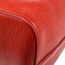 Louis Vuitton Red Epi Speedy 40 Duffle Handbag
