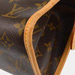 Pre Owned Louis Vuitton Brown Monogram Popincourt Handbag
