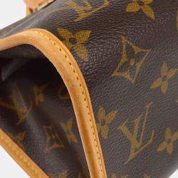 Pre Owned Louis Vuitton Brown Monogram Popincourt Handbag
