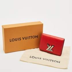 Louis Vuitton Coquelicot Epi Leather Twist Compact Wallet 