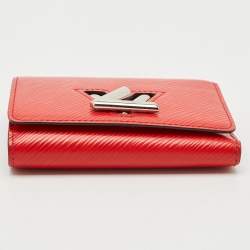 Louis Vuitton Coquelicot Epi Leather Twist Compact Wallet 