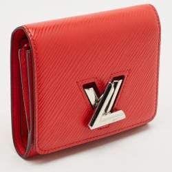 Louis Vuitton Coquelicot Epi Leather Twist Compact Wallet 