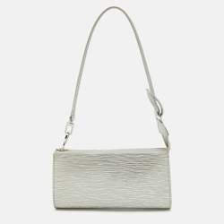 Louis Vuitton Silver Epi Leather Pochette Accessoires Bag