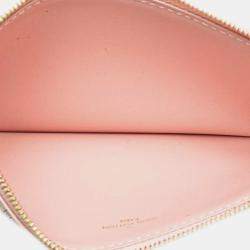 Louis Vuitton Pink/White Damier Azur Calfskin Pochette Felicie