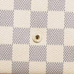 Louis Vuitton Pink/White Damier Azur Calfskin Pochette Felicie
