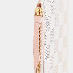 Louis Vuitton Pink/White Damier Azur Calfskin Pochette Felicie