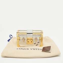 Louis Vuitton Silver/Gold Epi Leather Petite Malle Bag