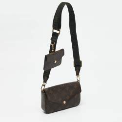 Louis Vuitton Kaki Monogram Canvas Felicie Strap & Go Bag 