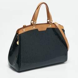 Louis Vuitton Bleu Nuit Monogram Vernis Brea MM Bag