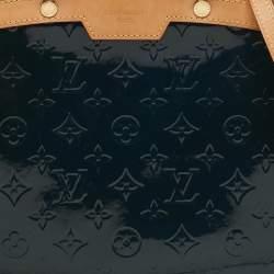 Louis Vuitton Bleu Nuit Monogram Vernis Brea MM Bag