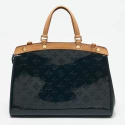 Louis Vuitton Bleu Nuit Monogram Vernis Brea MM Bag