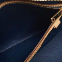 Louis Vuitton Bleu Nuit Monogram Vernis Brea MM Bag
