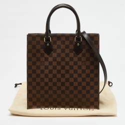Louis Vuitton Damier Ebene Canvas Sac Plat PM Bag