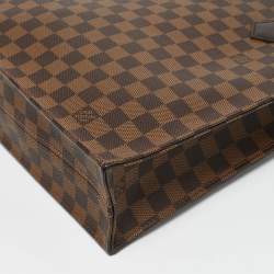 Louis Vuitton Damier Ebene Canvas Sac Plat PM Bag