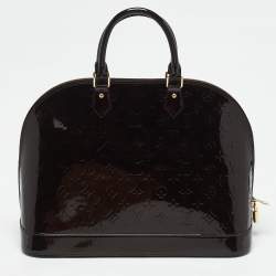 Louis Vuitton Amarante Monogram Vernis Alma GM Bag