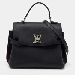 Louis Vuitton Black Leather LockMe Ever BB Bag
