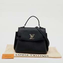 Louis Vuitton Black Leather LockMe Ever BB Bag